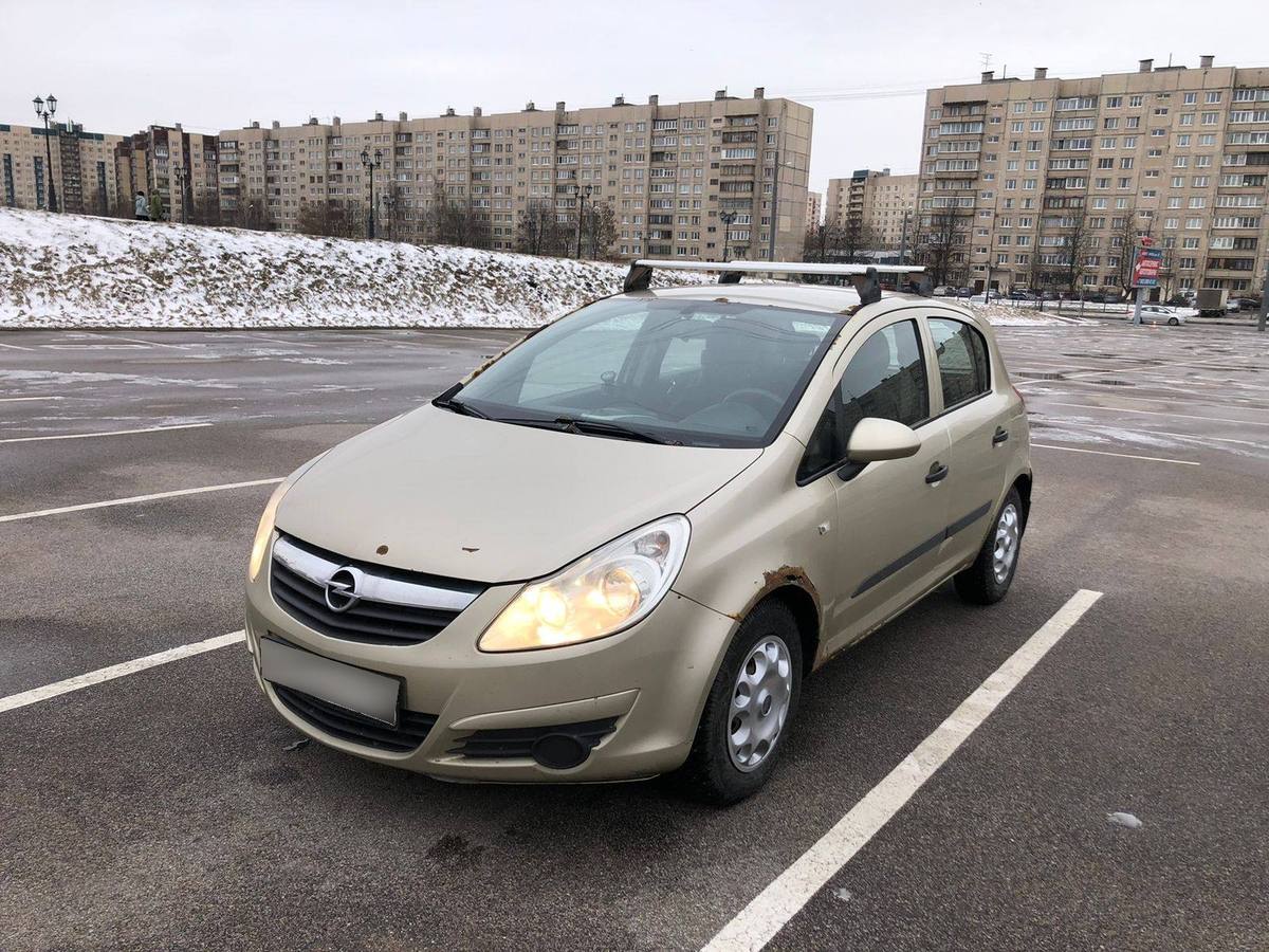 Купить Opel Corsa D хэтчбек 5 дв., 2007 года, цвет: Бежевый, за 250000 руб.  в Санкт-Петербурге